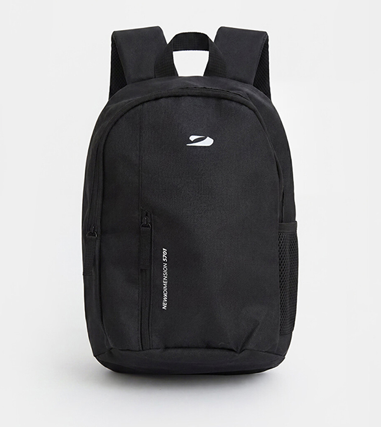 Solid Zippered Backpack