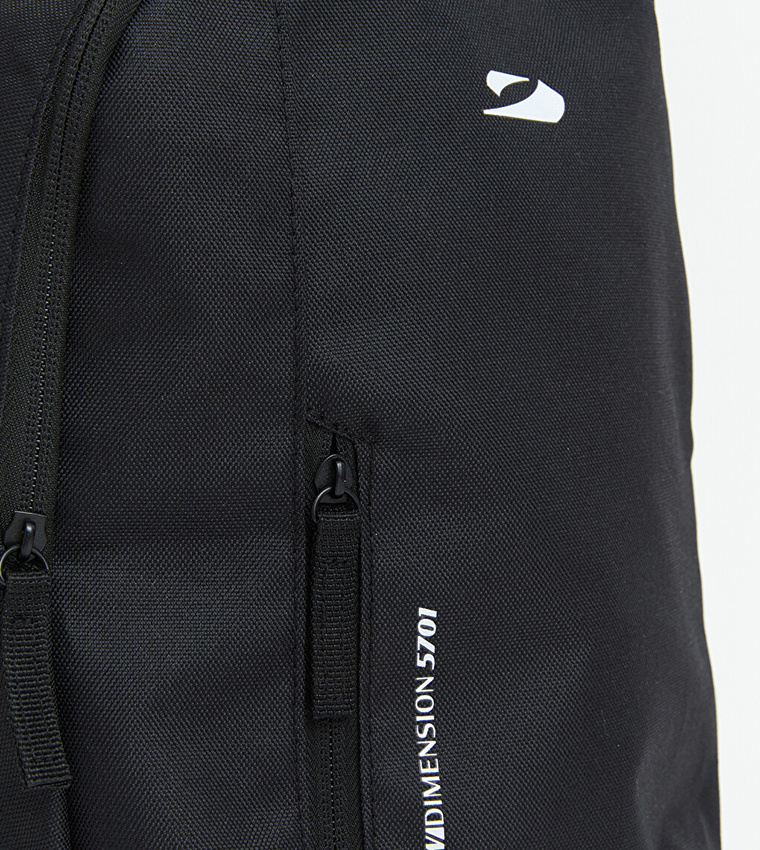 Solid Zippered Backpack