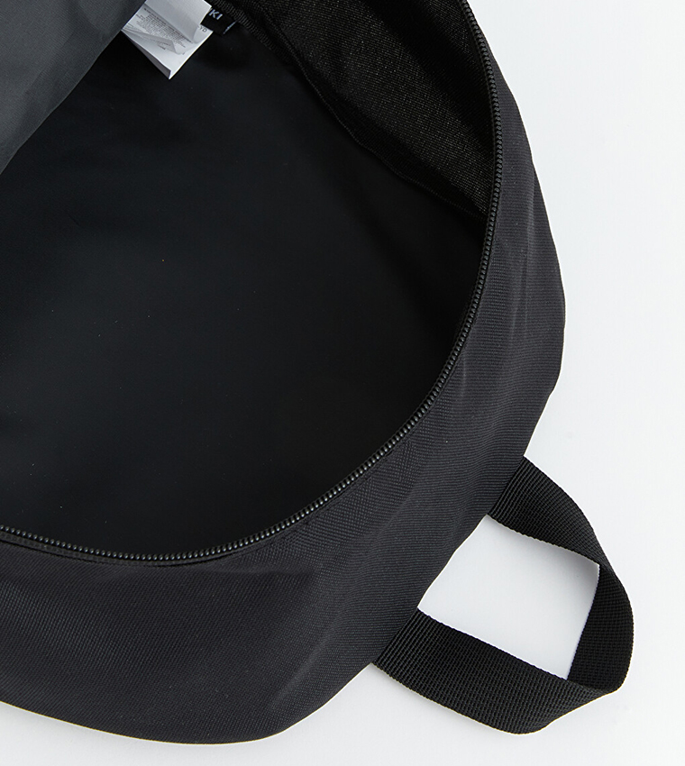 Solid Zippered Backpack