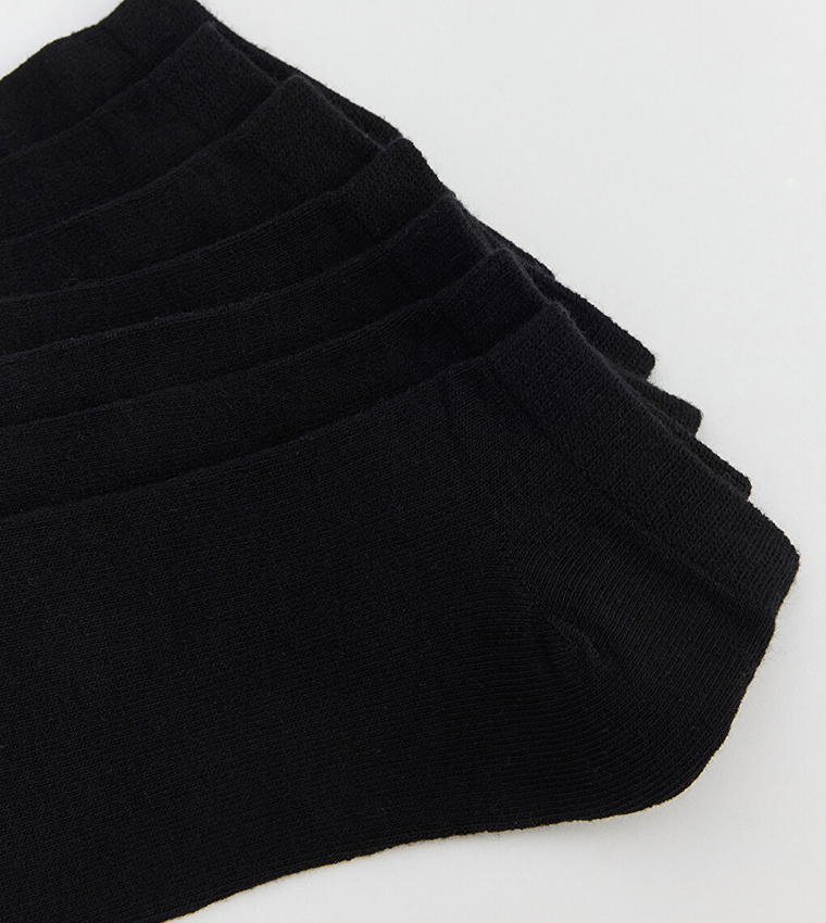 7-Pack Solid Ankle Length Socks