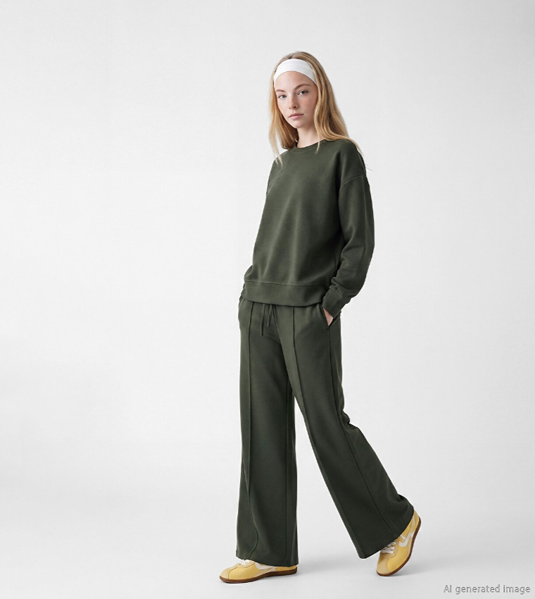 اٍل سي واي كيكي  بناطيل رياضية - كاكي Sweatpants