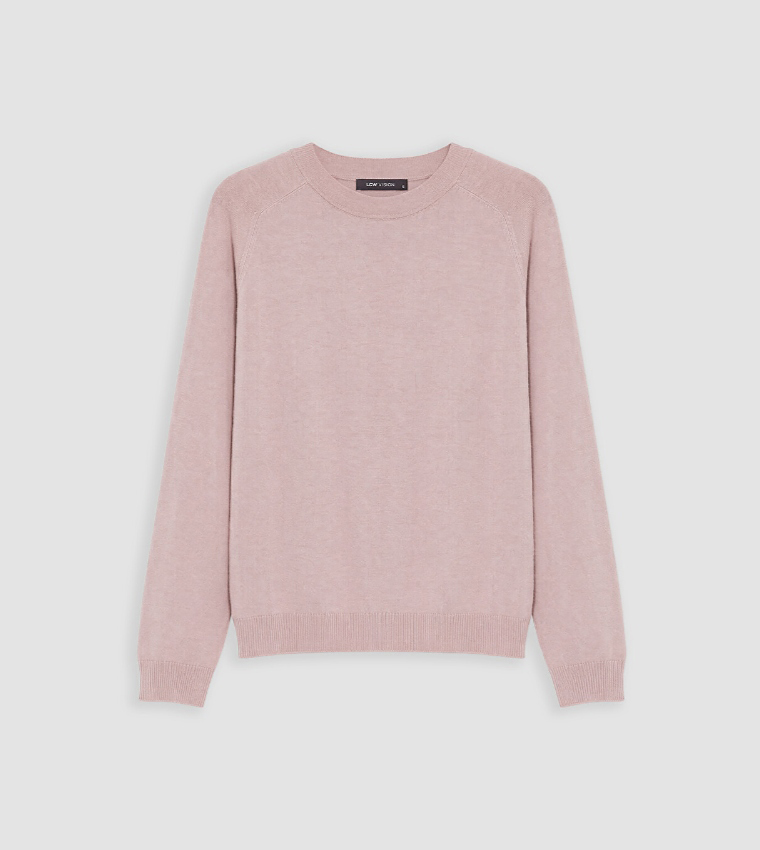 اٍل سي واي كيكي  سترات بياقة دائرية - ليلكي فاتح Round Neck Sweaters