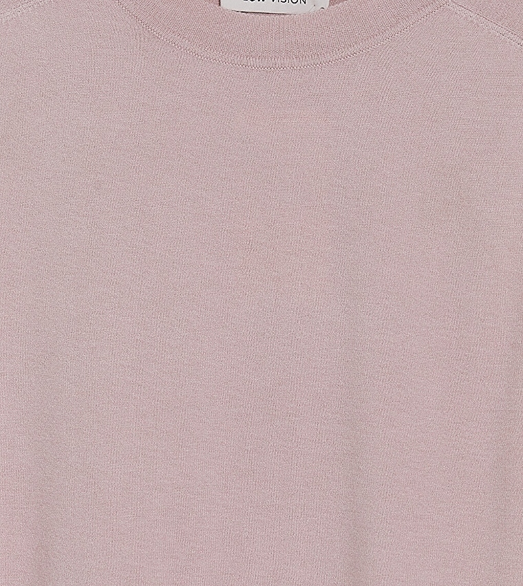 اٍل سي واي كيكي  سترات بياقة دائرية - ليلكي فاتح Round Neck Sweaters