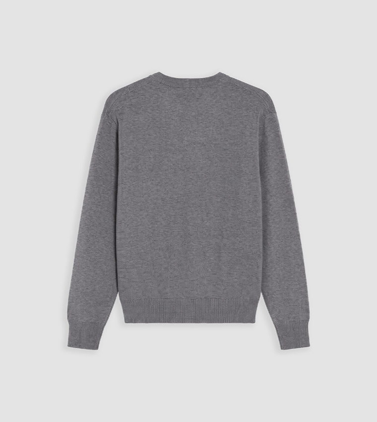 Solid Crew Neck Sweater