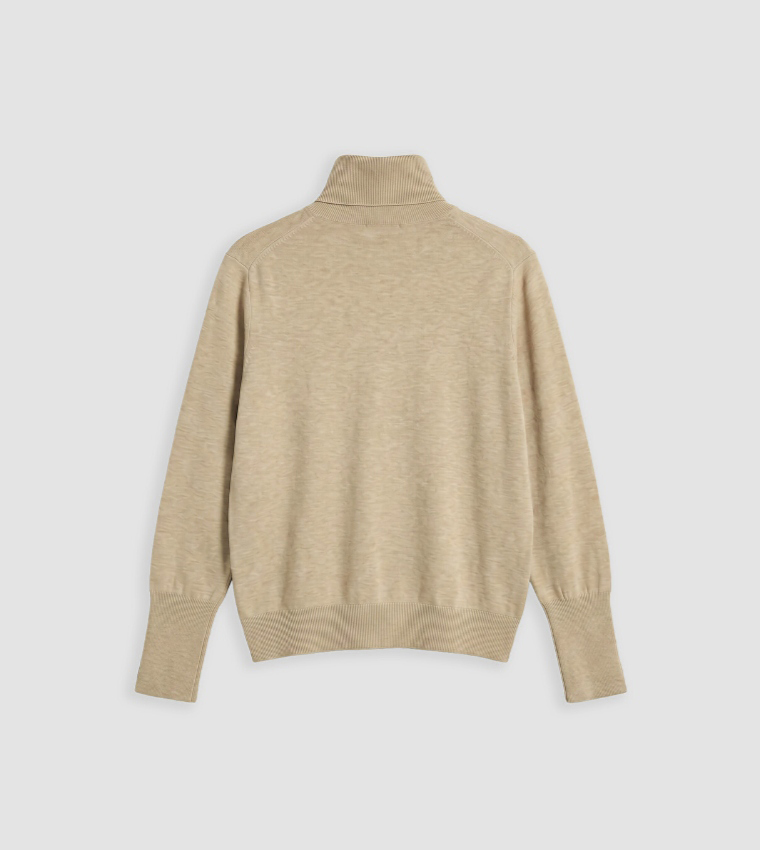LC Waikiki  Turtleneck Sweaters - Beige Turtle neck Sweaters