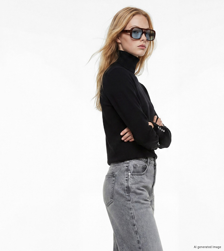 LC Waikiki  Turtleneck Sweaters - BLACK Turtle neck Sweaters