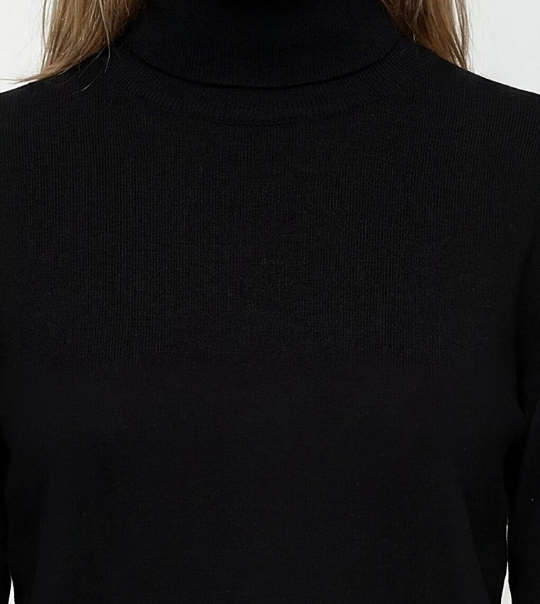 LC Waikiki  Turtleneck Sweaters - BLACK Turtle neck Sweaters