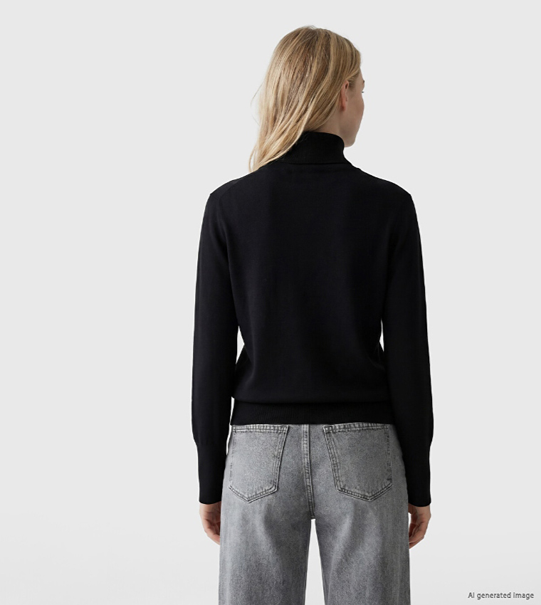LC Waikiki  Turtleneck Sweaters - BLACK Turtle neck Sweaters