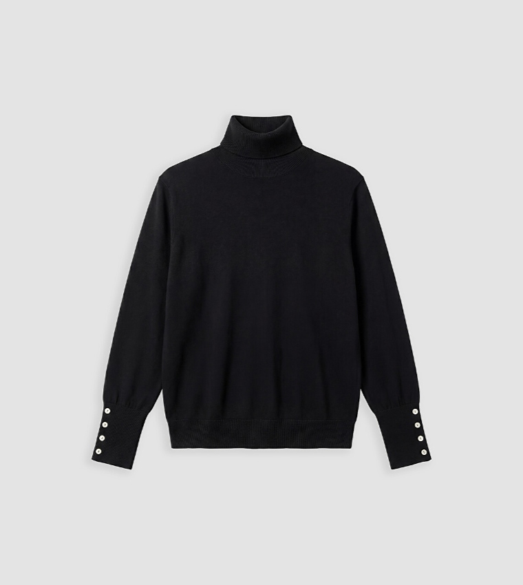 LC Waikiki  Turtleneck Sweaters - BLACK Turtle neck Sweaters