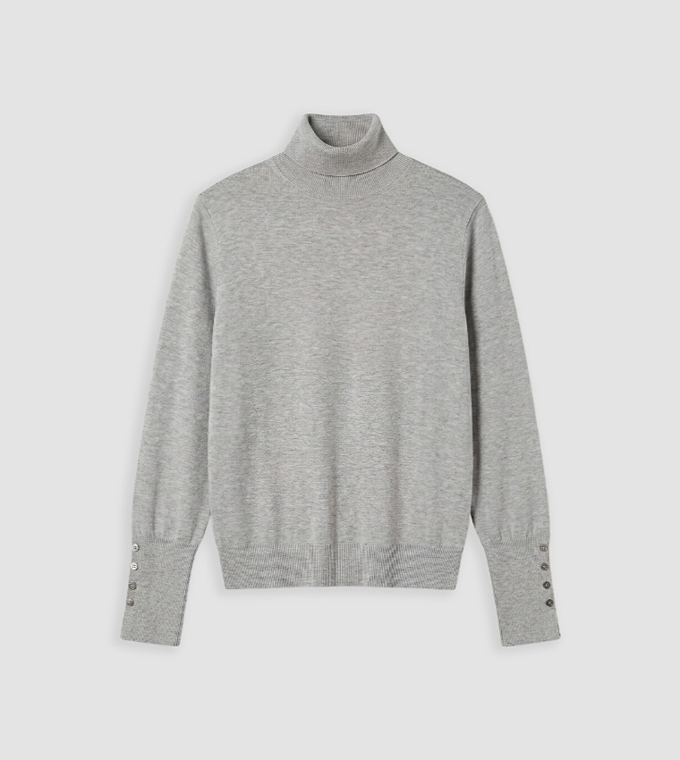 اٍل سي واي كيكي  سترات بياقة سلحفاة - رمادي Turtle neck Sweaters