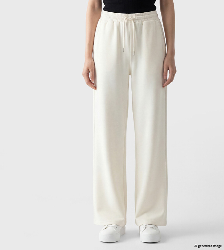 Solid Loose Fit Sweatpants