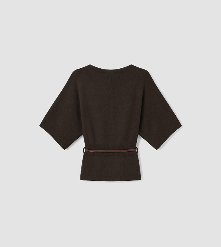 Solid Boat Neck Sweater