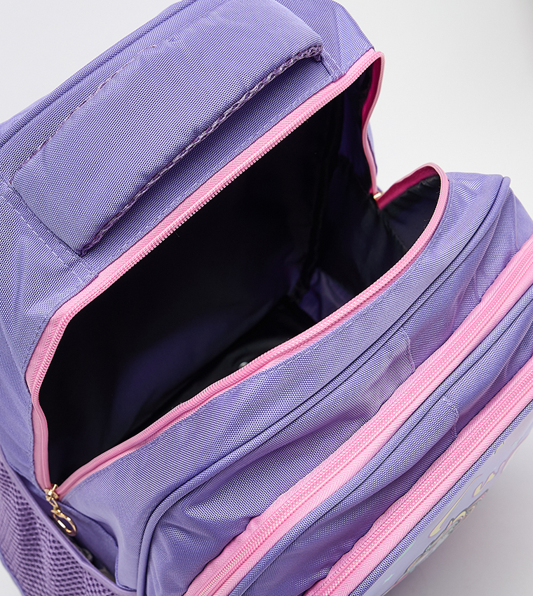 Printed 16" Trolley Backpack Set