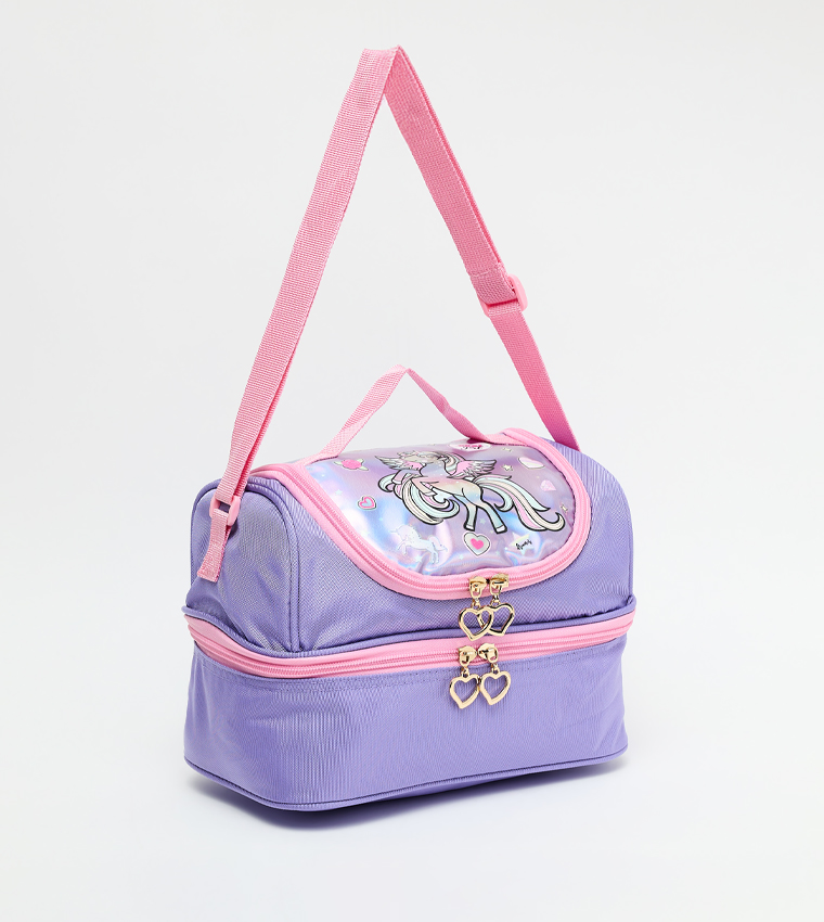 Printed 16" Trolley Backpack Set