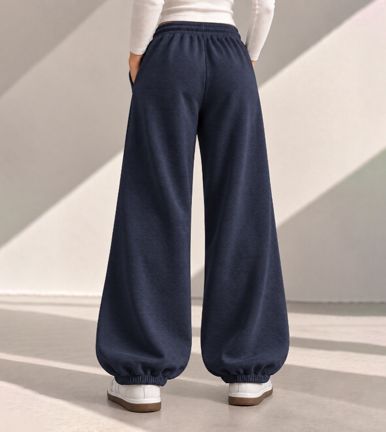 Solid Drawstring Soft Touch Joggers