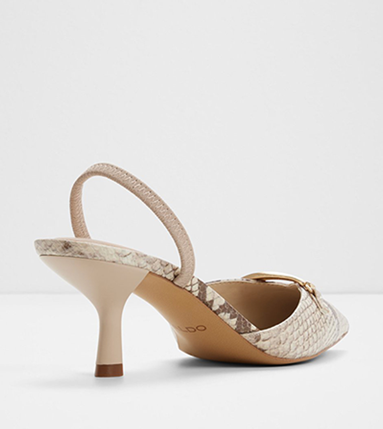 LIANYA Metal Accent Pointed Toe Pumps