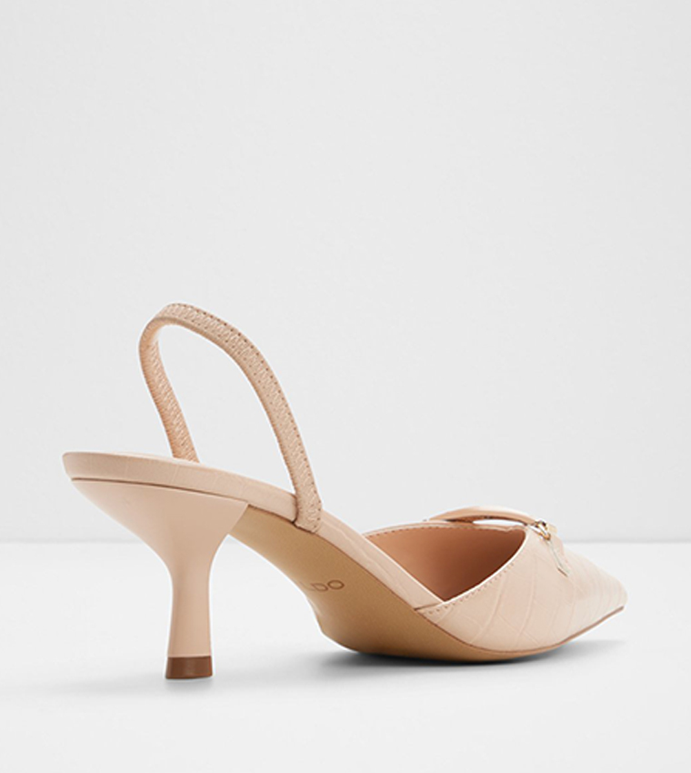 LIANYA Metal Accent Pointed Toe Pumps