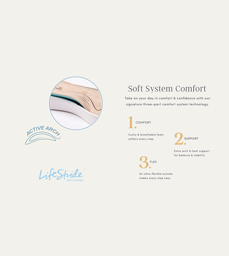 لايف سترايد  الصنادل المسطحة - بني  Flat Sandals
