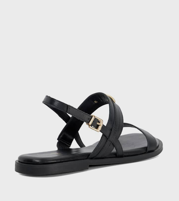 LITTON Metal Accent Flat Sandals