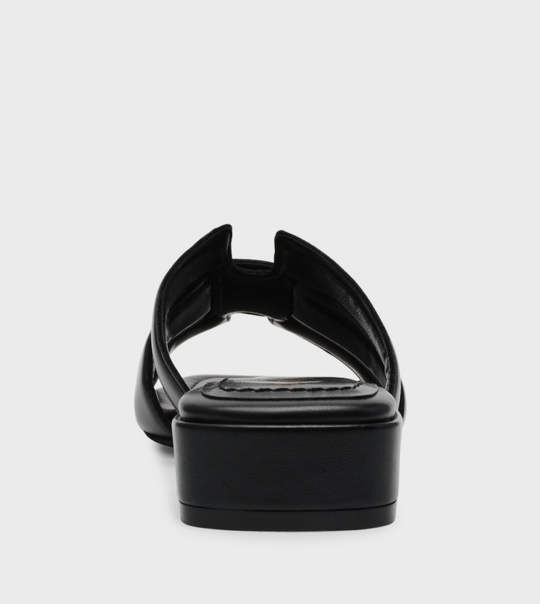 صندل بكعب لويال مرن بمقدمة مفتوحة