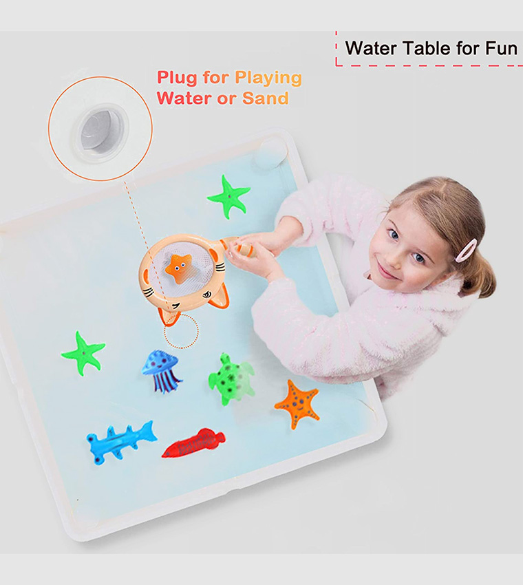 طاولة ألعاب 4 في 1 مع مكعبات 350 قطعة