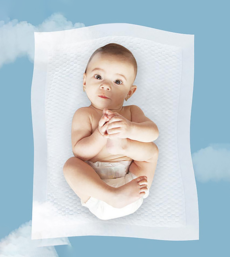 Pack Of 100 Disposable Diaper Changing Mats - Pink