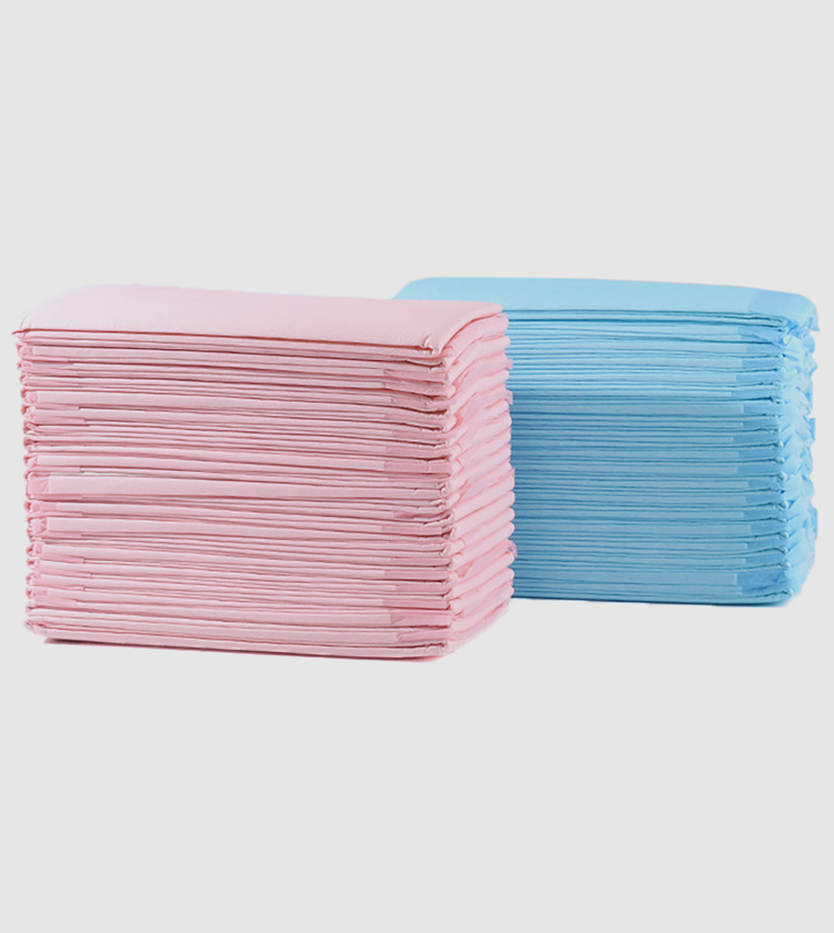 Pack Of 100 Disposable Diaper Changing Mats - Pink