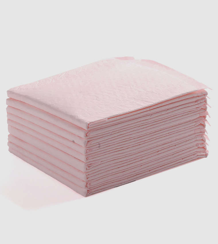 Pack Of 100 Disposable Diaper Changing Mats - Pink