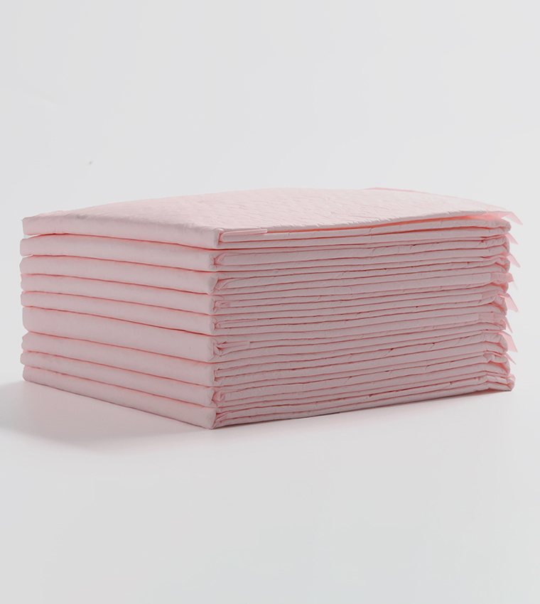 Pack Of 100 Disposable Diaper Changing Mats - Pink
