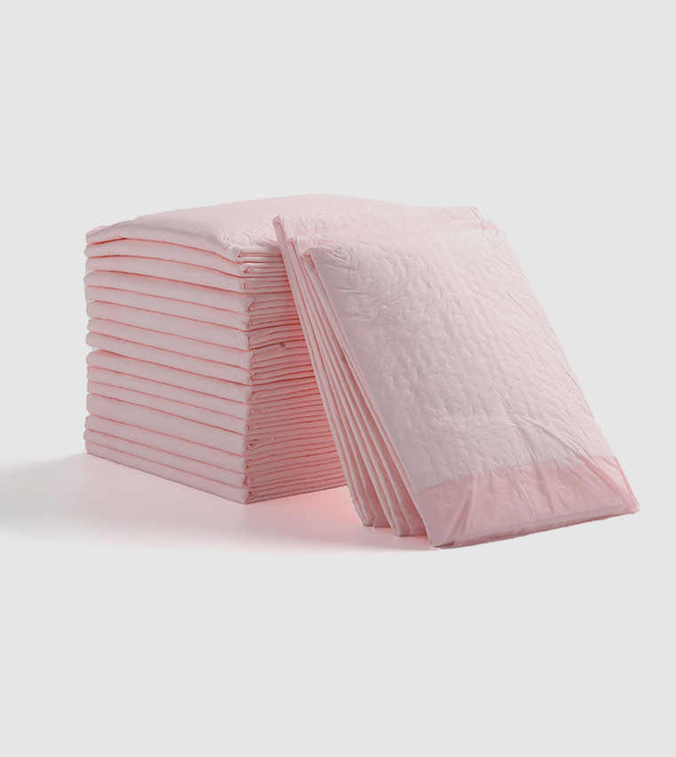 Pack Of 100 Disposable Diaper Changing Mats - Pink