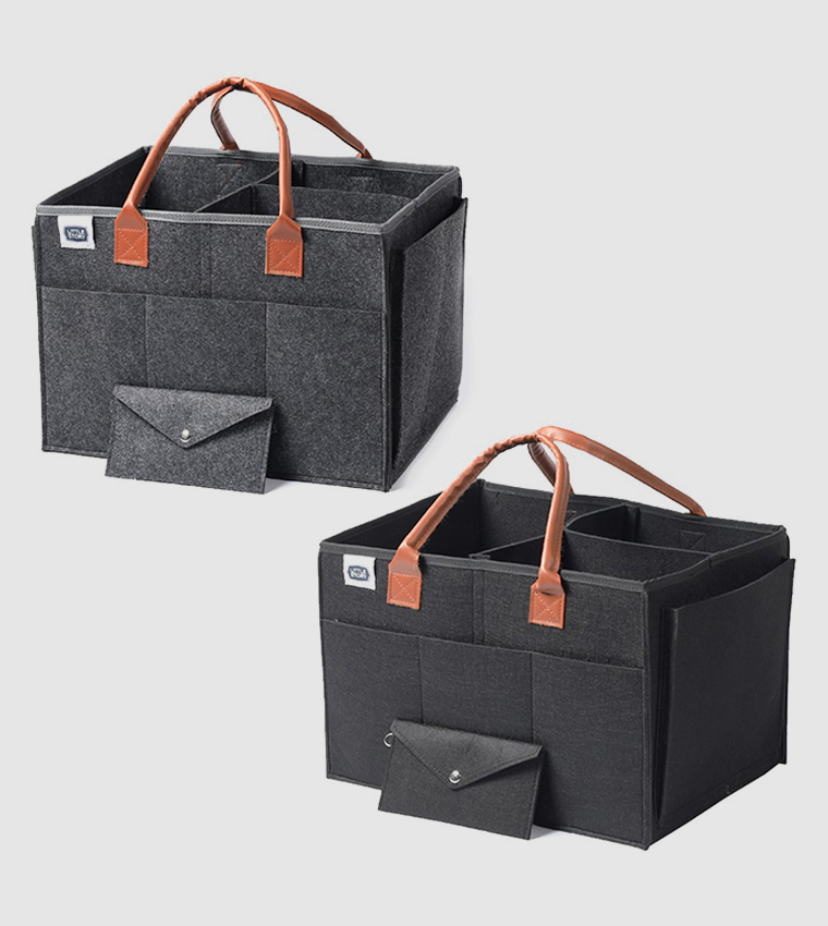 Large Diaper Caddy+Travel Pouch