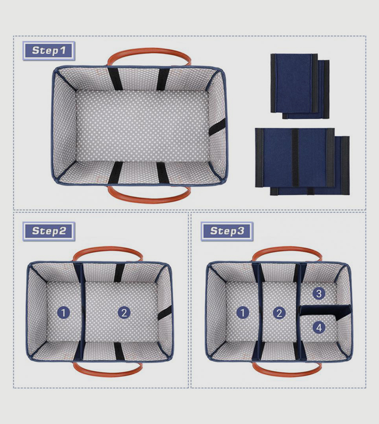 Premium Diaper Caddy-Blue