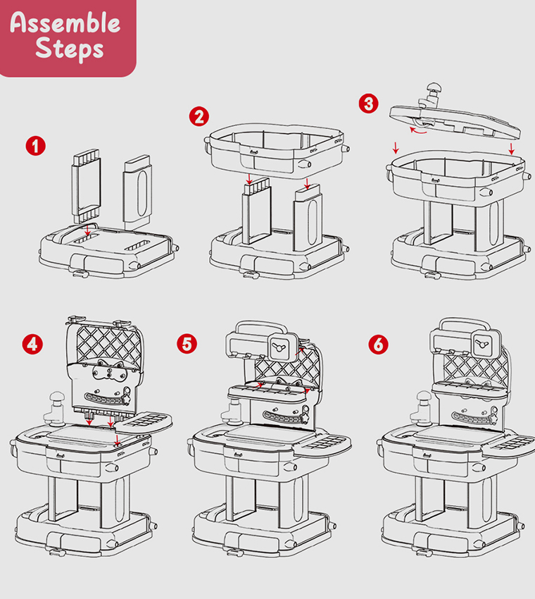 Role Play Chef/Kitchen/Restaurant Toy Set School Bag (34 Pcs) 2-In-1 Mode