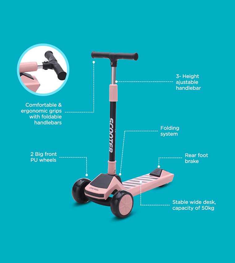 Foldable Scooter with Lights