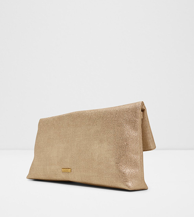 LUSTRABAG Metallic Flap Clutch
