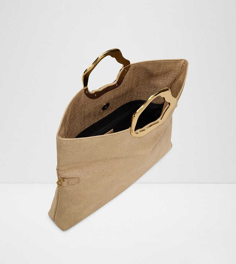 LUSTRABAG Metallic Flap Clutch