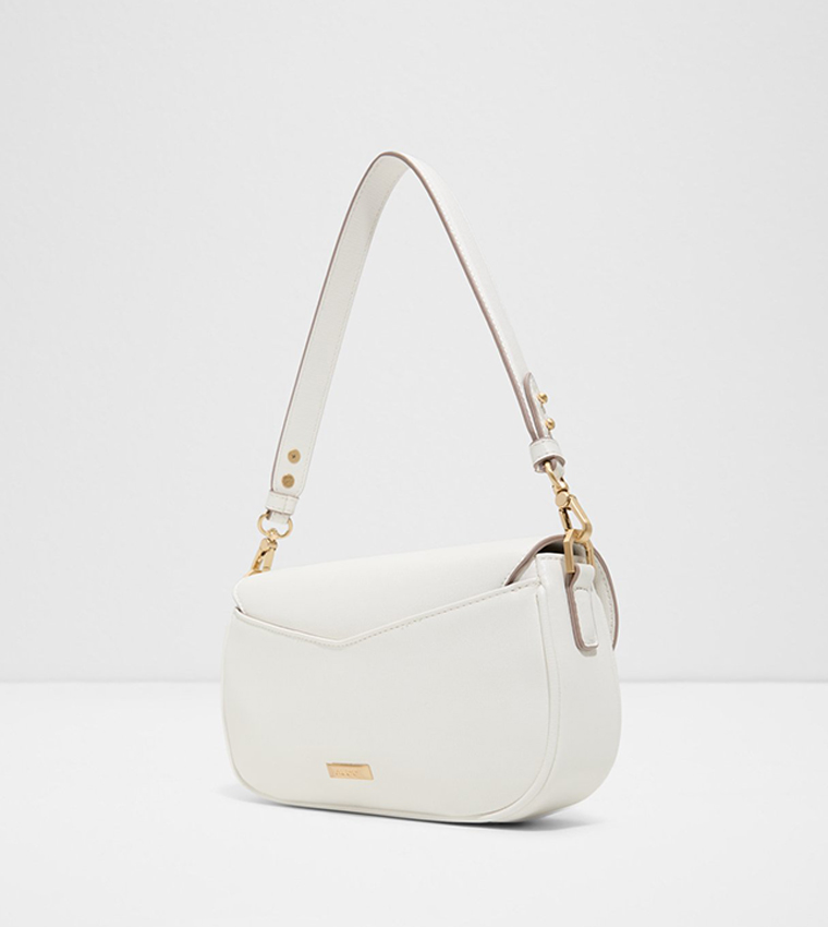 LUXE Textured Flap Shoulder Bag