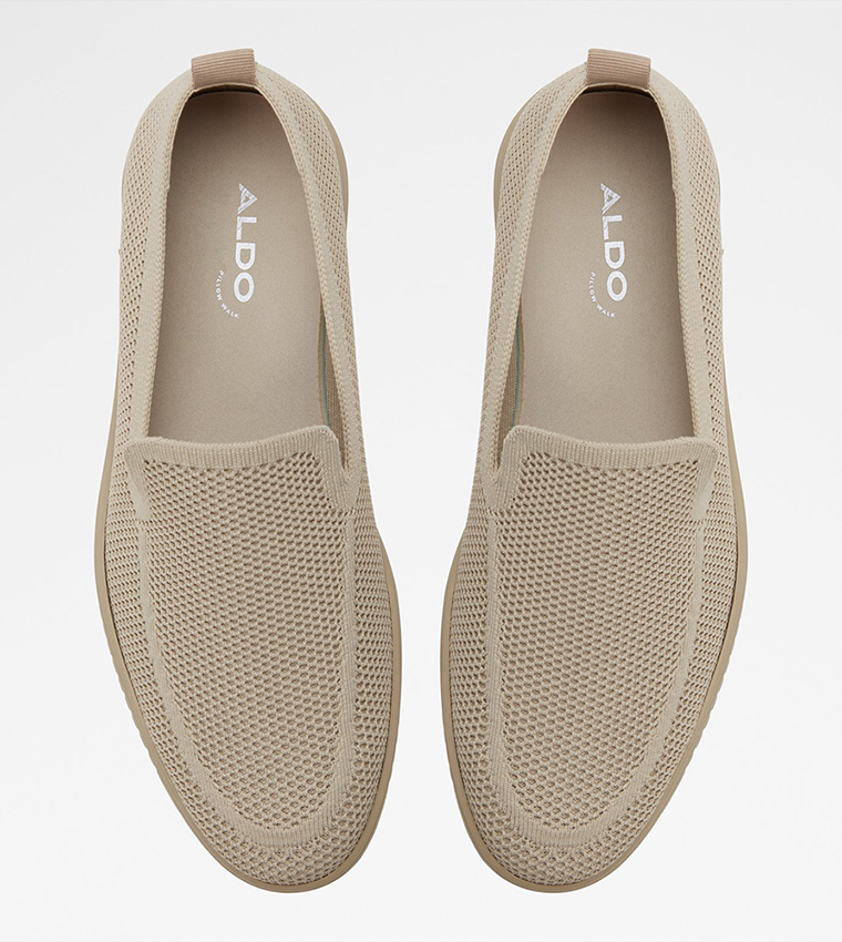 LUXTON Textured Round Toe Casual Slip-Ons