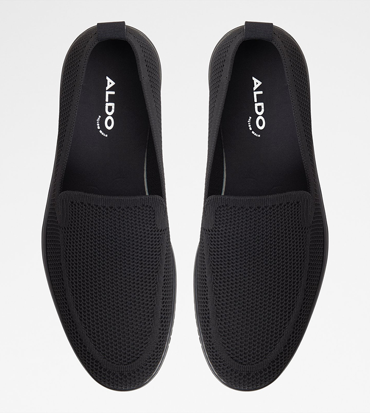 LUXTON Textured Round Toe Casual Slip Ons