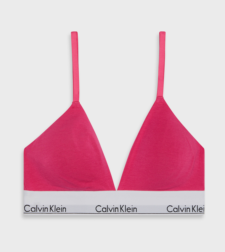 Solid Lightly Lined Triangle Bra