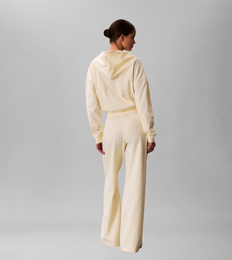 Solid Elastic Waist Jersey Pyjama Pants