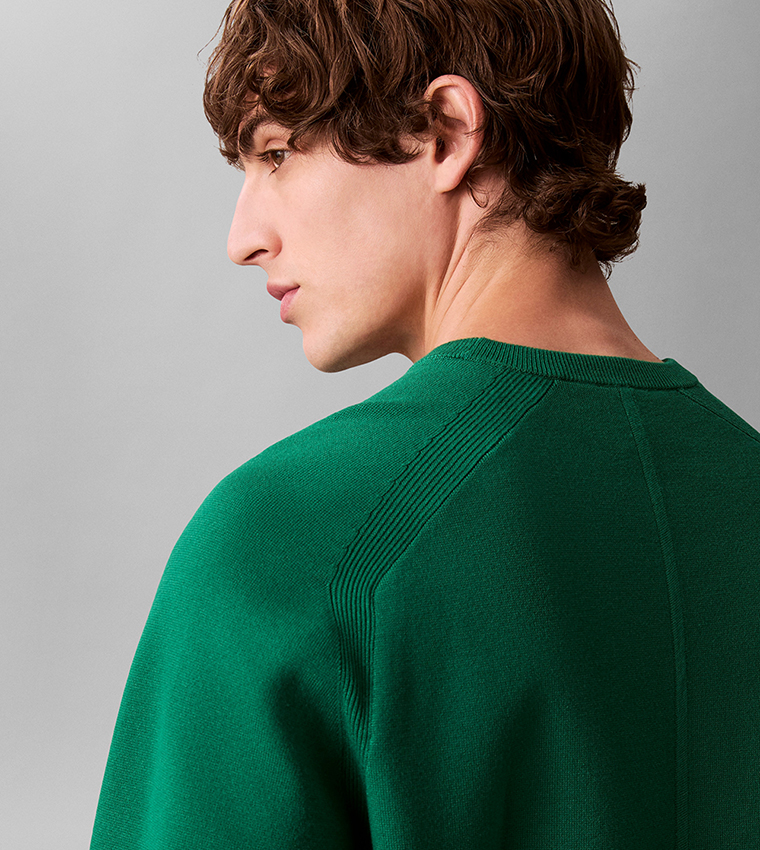 Solid Crew Neck Sweater