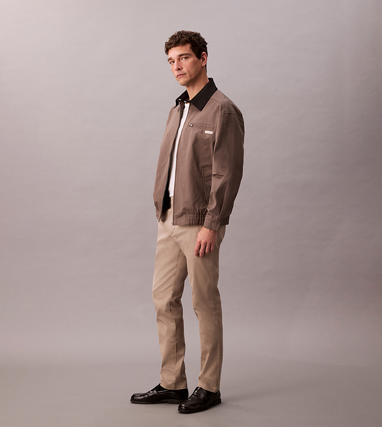 Solid Slim Fit Chinos