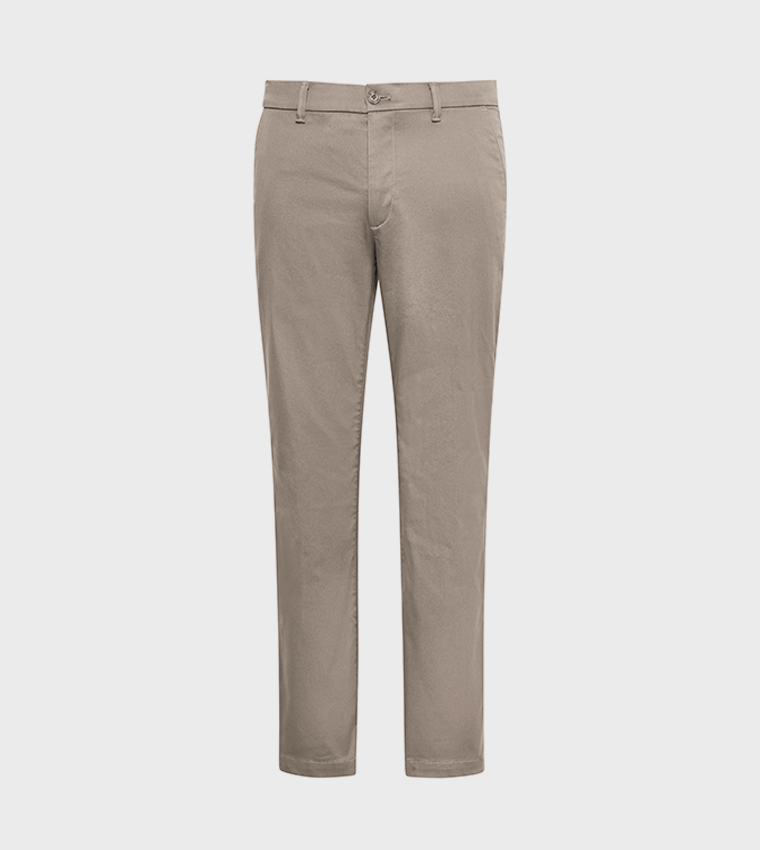 Solid Slim Fit Chinos