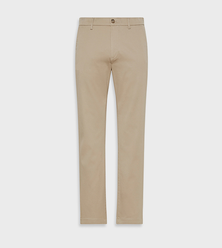 Solid Slim Fit Chinos