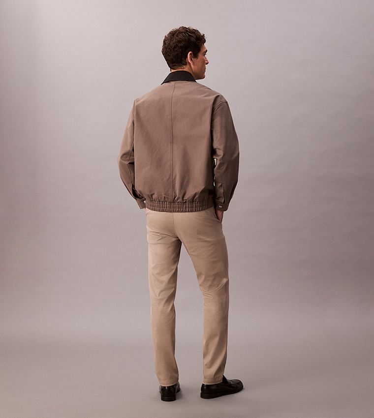 Solid Slim Fit Chinos
