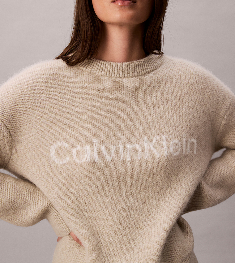 Graphic Crew Neck Sweater