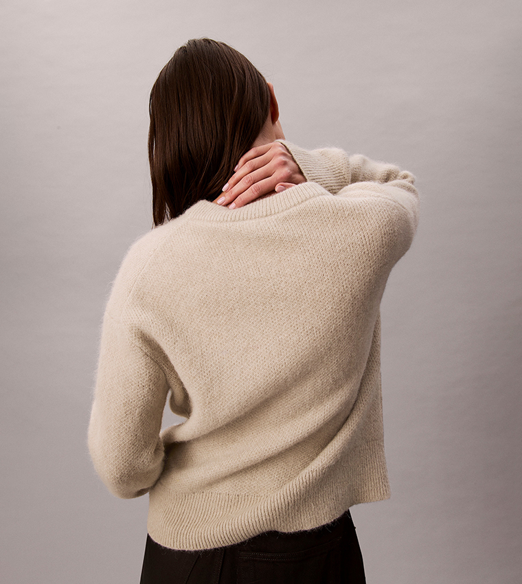 Graphic Crew Neck Sweater