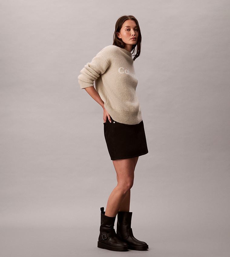 Graphic Crew Neck Sweater