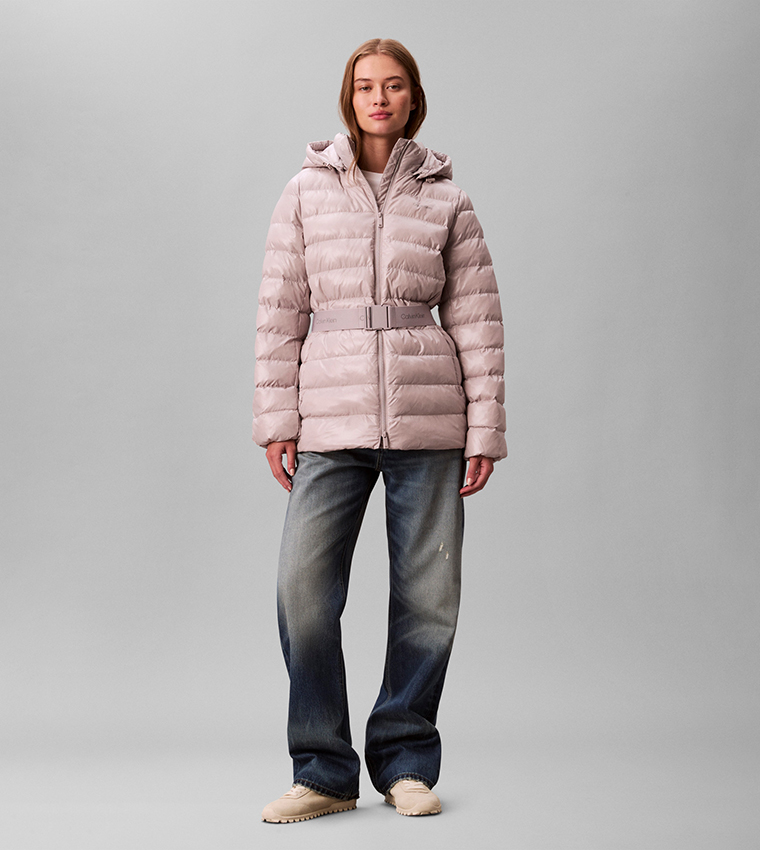 Solid Zip Hooded Jacket